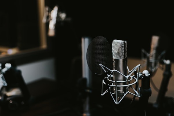 Microphone in studio
